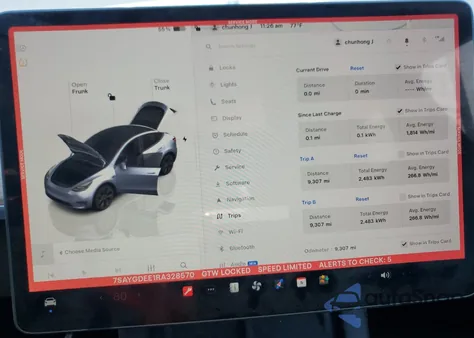 2024 Tesla Model Y from USA, damaged, VIN 7SAYGDEE1RA328570
